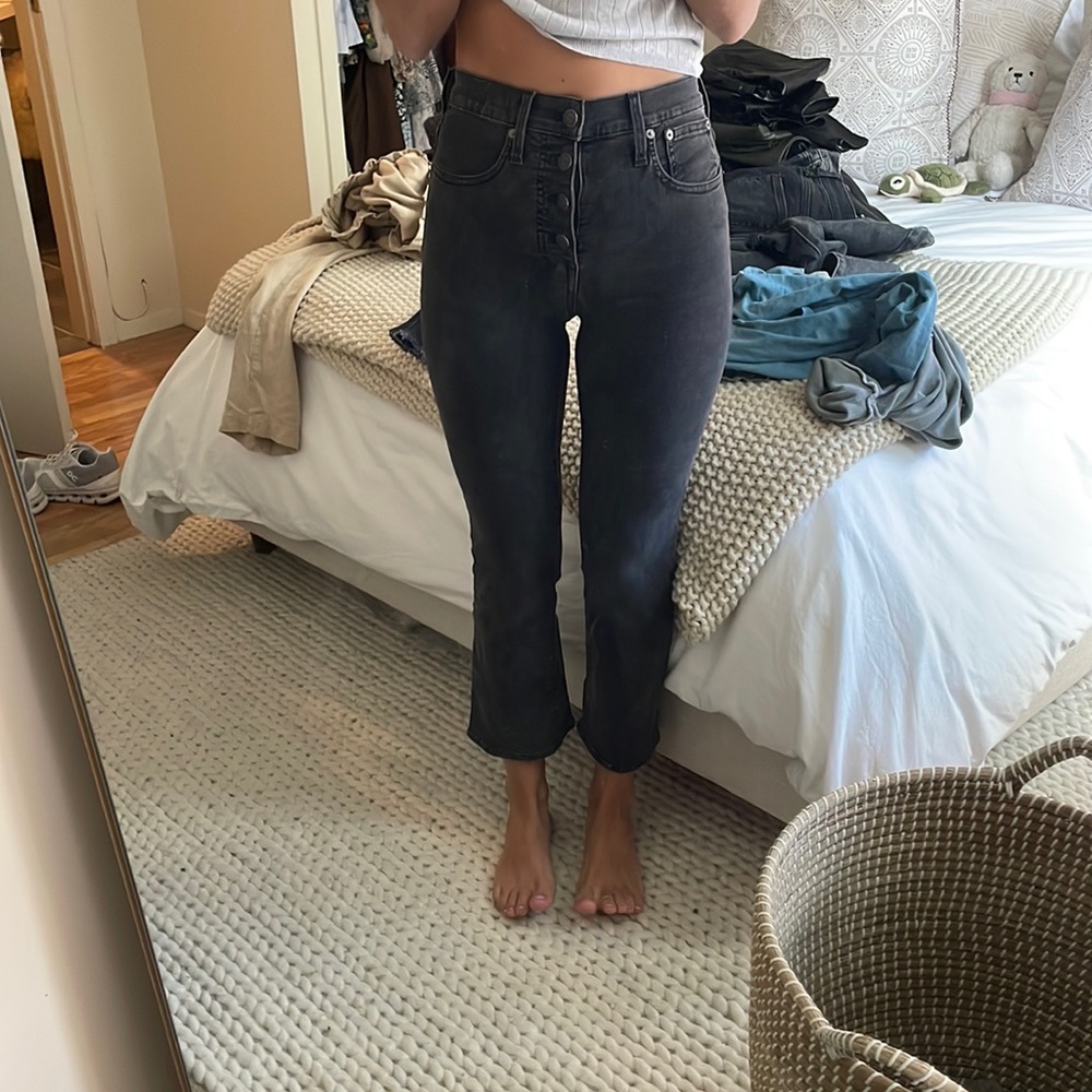 Madewell Black Denim Cali Demi-Boot Jean
